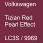 Preview: Volkswagen, Tizian Red Pearl Effect, LC3S / 9969.